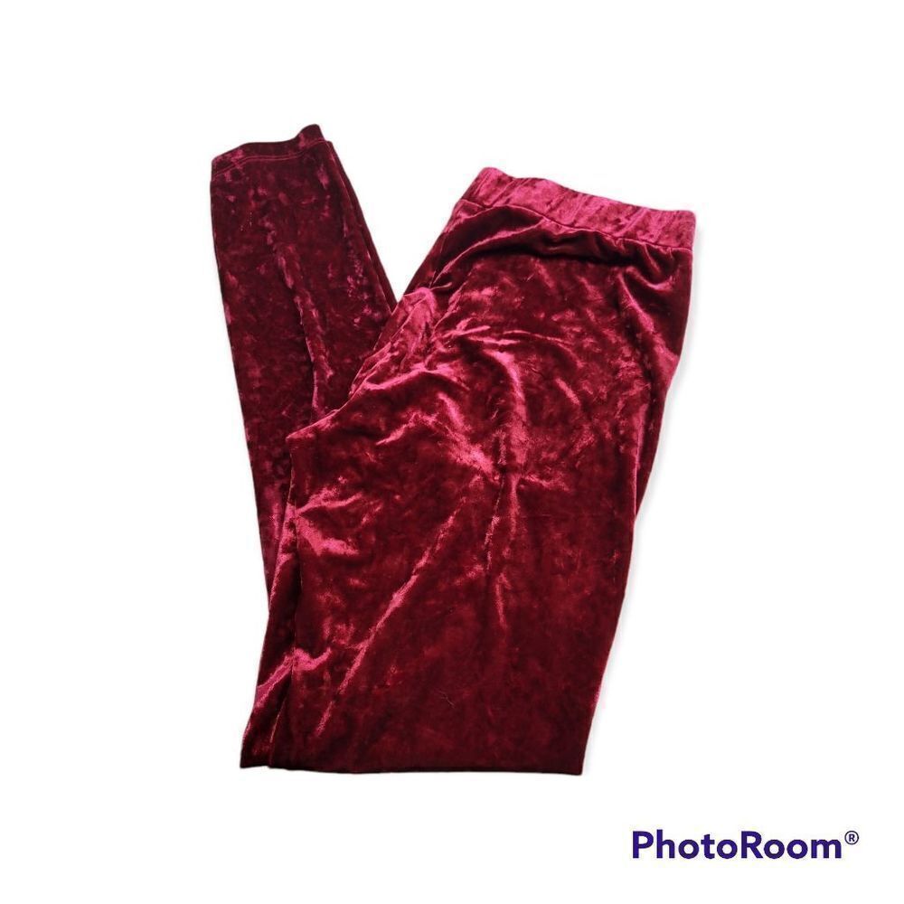 H&M Divided crush velvet leggings S
